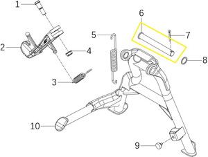KOVE 510X/JAWA 500X Orta Sehpa Mili