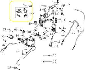KOVE 800X Kontak  Set