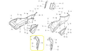 QJ SRK125R Grenaj  Dekoratif Kapağı  sağ