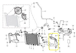 QJ SRT800X Fan Muhafaza sağ