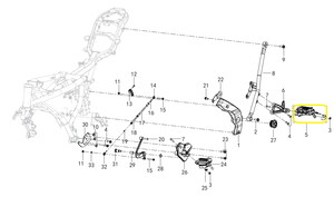 QJ SRV550ST Arka Basamak sol