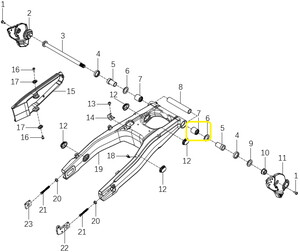 KOVE 510X Arka Maşa Mili Takozu
