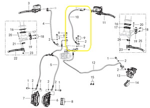 QJ FORTRESS350 Ön Fren Hortumu Abs Giriş