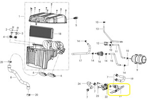 QJ SRT800X Hava Valfi Braketi