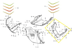 BAROSSA ADV125 Ön Alt Grenaj Gri sol