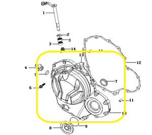JAWA 500X/500F Debriyaj Kapağı