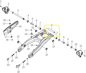 KOVE 510X Arka Maşa Mili Ara Burç
