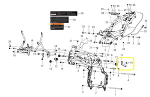 QJ SRT800X Grenaj Bağlantı Braketi sol