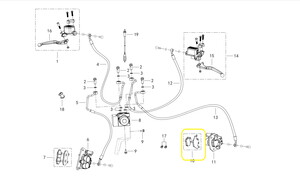 QJ SRV550ST Arka Fren Balatası orjinal