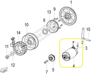 QJ SRK400RR Marş Motoru