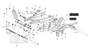  QJ SRK125S Arka Maşa Mili