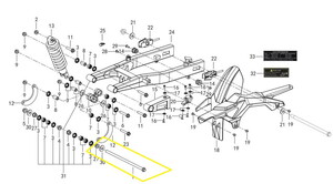QJ SRK125S Arka Maşa Mili