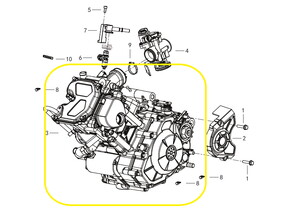 QJ SRK125S Kelle Motor Komple
