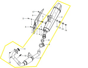 QJ TRX12 Egzoz Komple