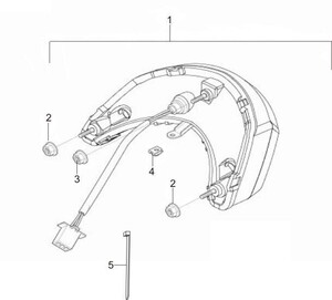 BAROSSA GV650 Arka Stop Lambası