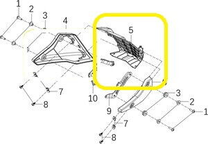 KOVE 125R Motor Alt Koruma Plastiği Orta