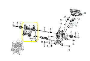 QJ ATR125 Ön Siperlik Camı Bağlama Braketi