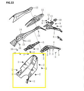 BAROSSA JEDI750 Arka Kuyruk Orta Demiri    