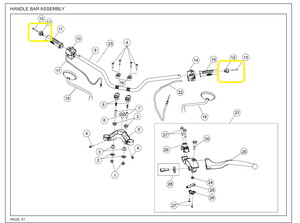 JAWA CLASSIC300CL Direksiyon Topuzu 1adet