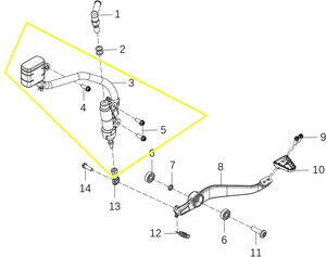 KOVE 125R Arka Fren Hidrolik Kutusu