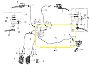 QJ FORTRESS350 Arka Fren Hortumu Abs Çıkışı