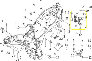 JAWA 500F/KOVE 510F Ön Far Bağlama Demiri