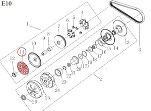  QJ VPS 125 DEBRİYAJ DİŞLİSİ V2