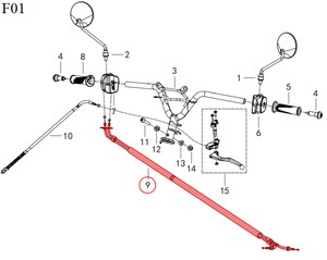  QJ VPS125/LTM125 Gaz Teli
