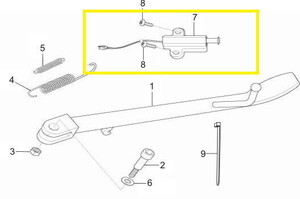 BAROSSA GV650 Yan Sehpa Müşürü