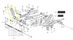 BAROSSA JEDI750 Arka Amortisör