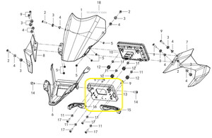 QJ SRT800X Kilometre Saati Tablası