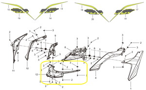 QJ SRT550X Ön Burun Plastiği
