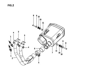 BAROSSA JEDI750 Egzoz Komple