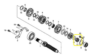 JAWA 500F Şanzıman Masura Bilyası
