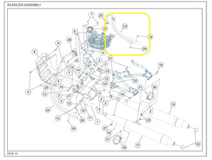 JAWA CLASSIC300CL Egzoz Alt Kapağı sağ