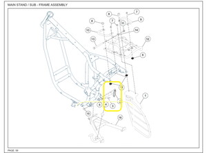 JAWA CLASSIC300CL Orta Sehpa Yayı