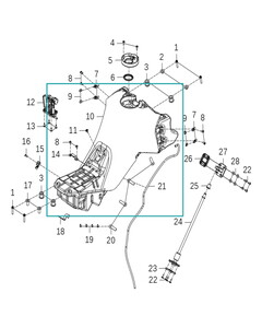 KOVE 800X Benzin Deposu