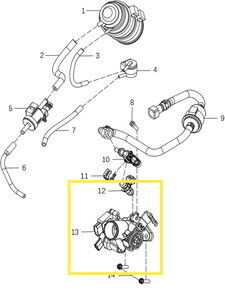 QJ SRK125S/SRK125R Gaz Kelebeği Komple