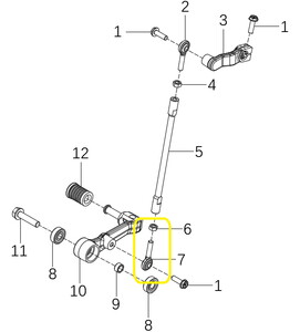 JAWA 500X Vites Kolu Mafsalı Sol