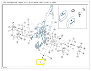 JAWA CLASSIC300CL Arka Fren Teli Somunu