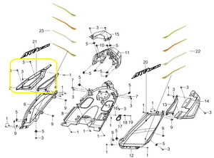 QJ ATR125 Arka Kapağı  sağ
