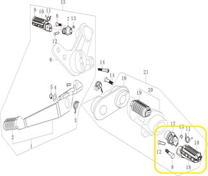 BAROSSA GV650 Ön Basamak  sol
