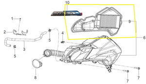 HONDA PCX125 HAVA Filtresi İçi 2018/2020 ithal