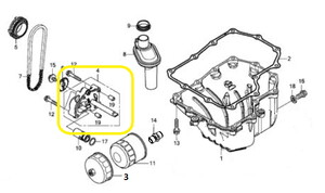 JAWA 500X Yağ Pompası