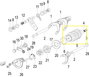 QJ SRK125S/SRK 125R Vites Tamburu