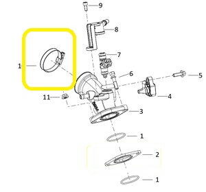 QJ SRT550X Manifolt Kelepçesi